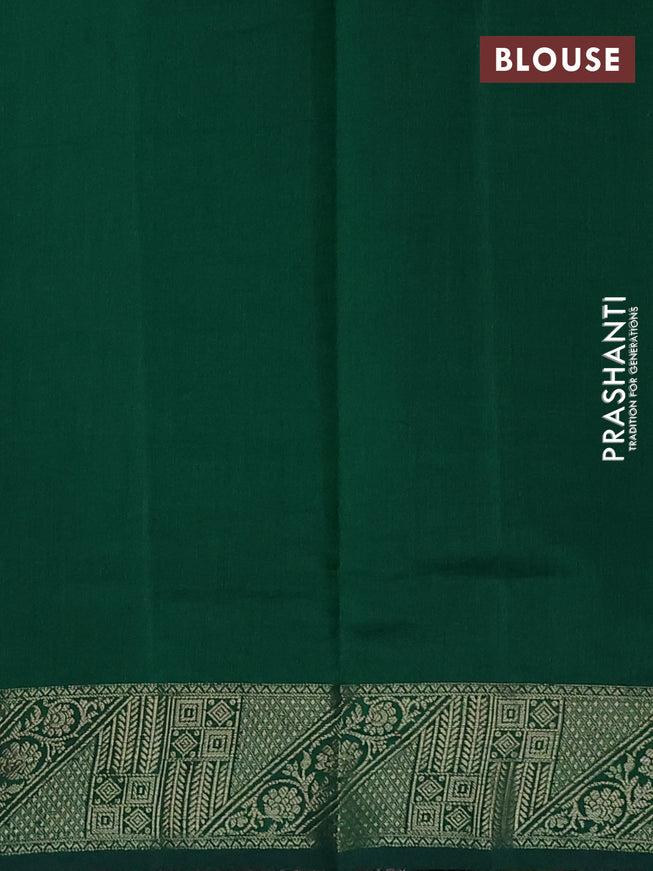 Chiniya silk saree maroon and green with thread & zari woven buttas and woven border