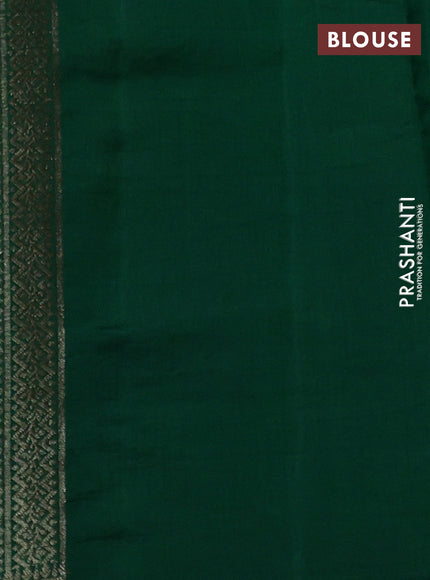 Chiniya silk saree maroon and green with thread & zari woven buttas and woven border