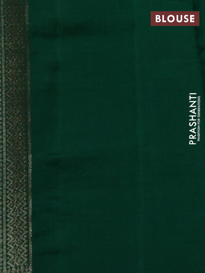 Chiniya silk saree maroon and green with thread & zari woven buttas and woven border