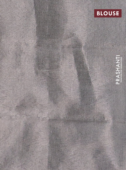 Pure uppada silk saree cs blue with silver zari woven coin buttas and silver zari woven border