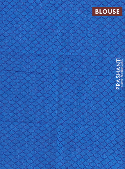 Chettinad cotton saree dual shade of teal green and cs blue with thread woven buttas and thread woven butta border