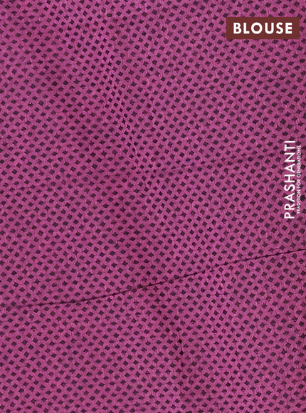 Chettinad cotton saree cs blue and dark pink with thread woven buttas and zari woven border