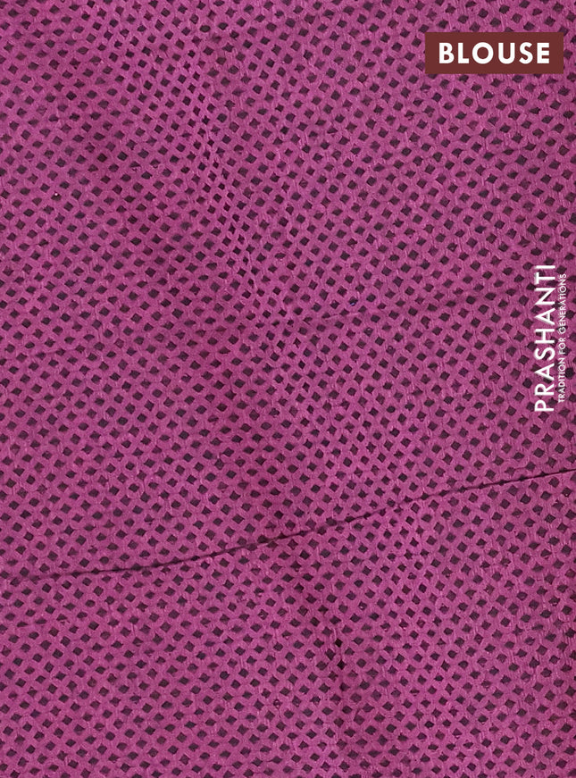 Chettinad cotton saree cs blue and dark pink with thread woven buttas and zari woven border