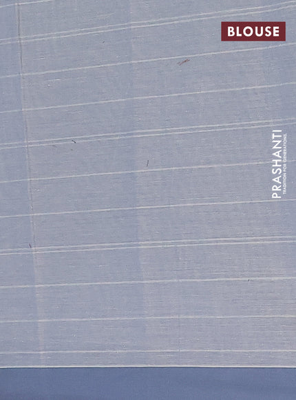 Nithyam cotton saree grey with thread woven buttas and simple border