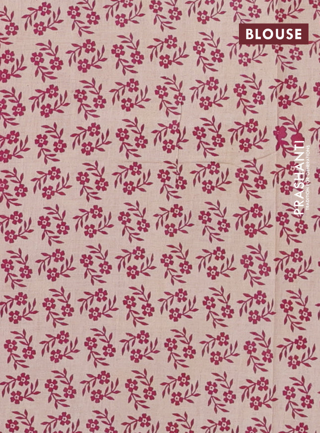 Kalamkari cotton saree yellow and pink with allover prints and printed border