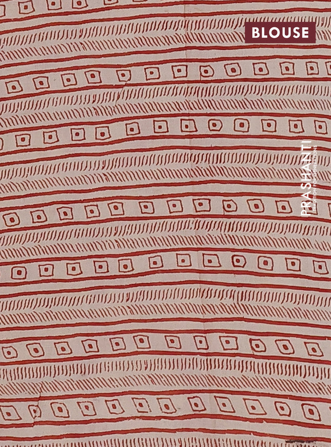 Kalamkari cotton saree black and maroon with allover prints and printed border