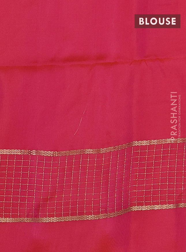 Pure soft silk saree mustard yellow and dual shade of pinkish orange with zari woven buttas and zari woven border