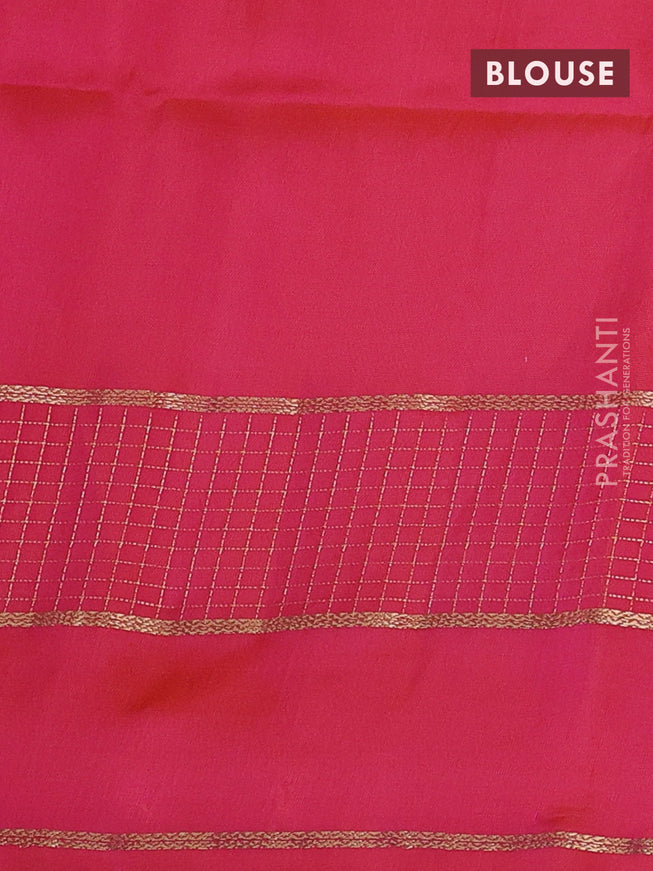 Pure soft silk saree cream and dual shade of pinkish orange with zari woven buttas and zari woven border