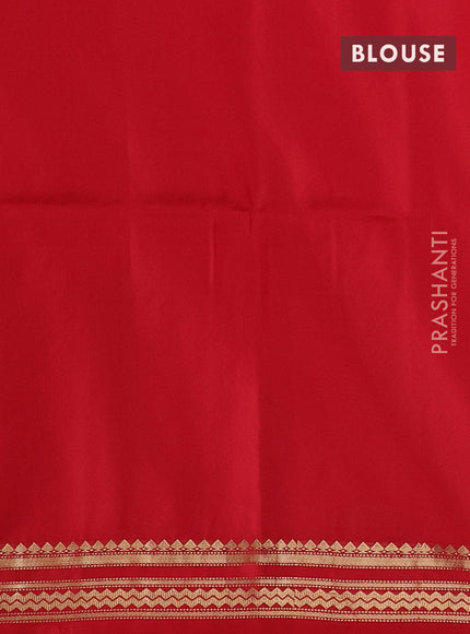 Pure soft silk saree yellow and red with zari woven buttas and zari woven border