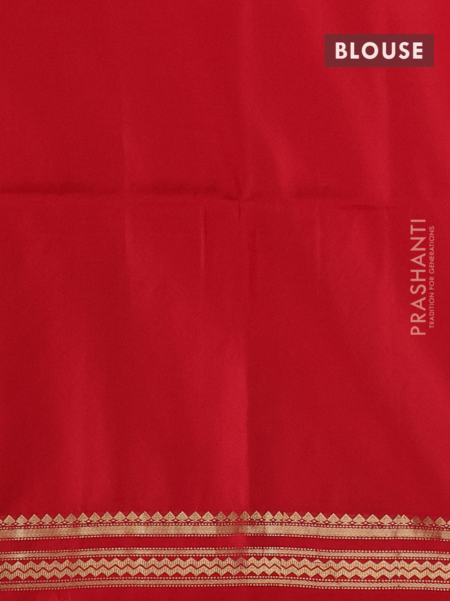 Pure soft silk saree yellow and red with zari woven buttas and zari woven border