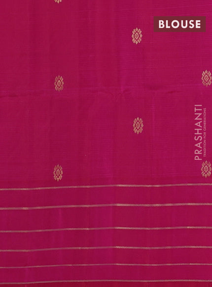 Pure soft silk saree lime green and pink with zari woven buttas and rich zari woven border