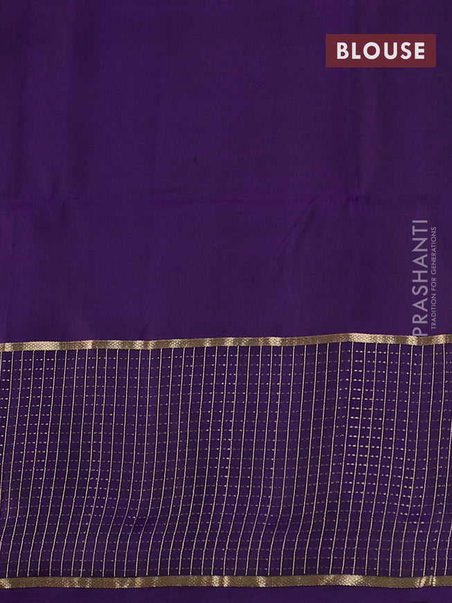 Pure soft silk saree light pink and violet with zari woven buttas and zari woven border