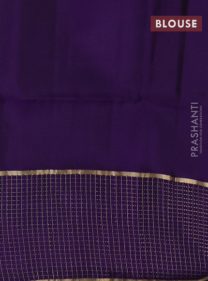 Pure soft silk saree light green and blue with zari woven buttas and zari woven border