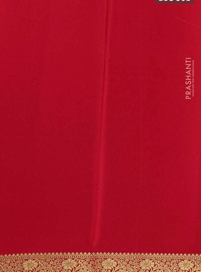 Pure mysore silk saree black and maroon with plain body and zari woven border