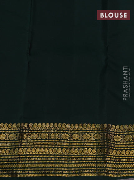 Pure kanchipuram silk saree red and green with zari woven buttas and zari woven korvai border