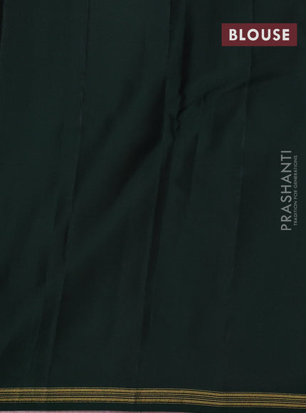 Pure kanchipuram silk saree pastel pink and green with allover stripes pattern in borderless style