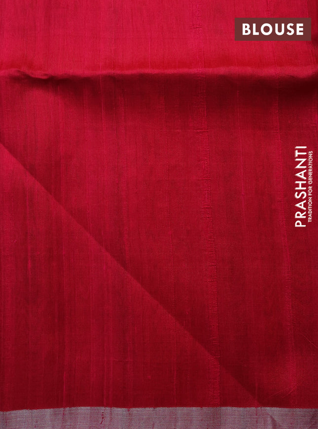 Pure raw silk saree light green and pink with allover silver zari woven 1000 buttas and silver zari woven border