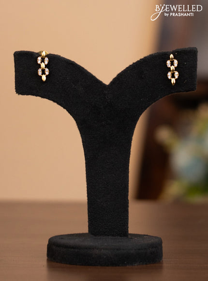 Antique necklace with simple design and cz stones