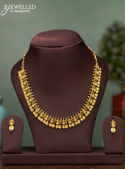 Antique necklace with lakshmi kasu design