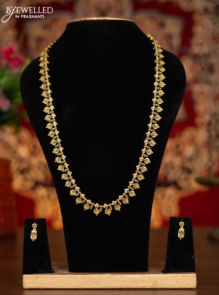 Antique haram lakshmi kasu design with kemp and cz stones