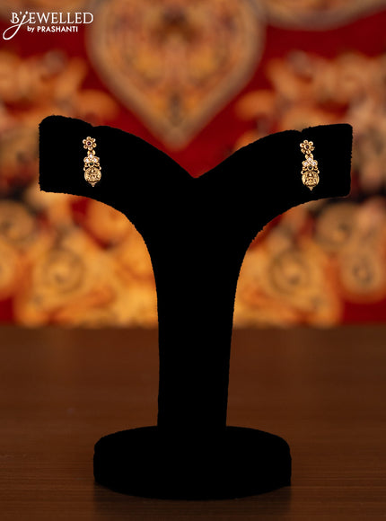 Antique haram lakshmi kasu design with kemp and cz stones