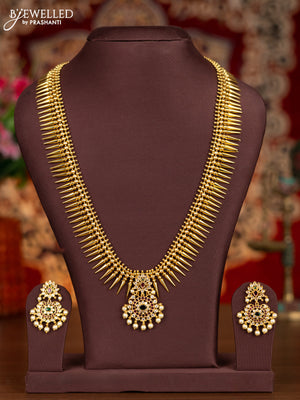 Antique haram with kemp and cz stones