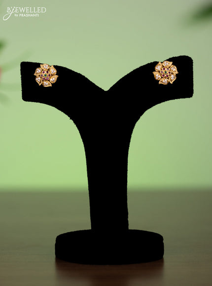 Antique attigai necklace with kemp and cz stones