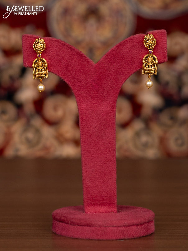 Antique haaram lakshmi kasu design with ruby stones