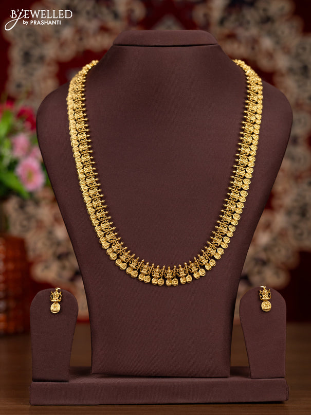 Antique haaram with lakshmi kasu design