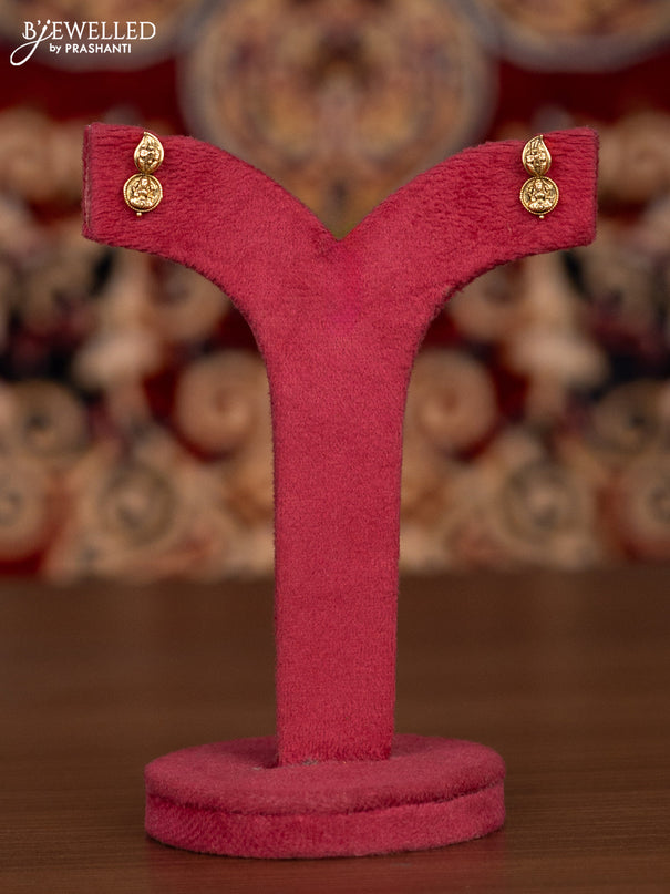 Antique haaram with lakshmi kasu design and kemp & cz stones