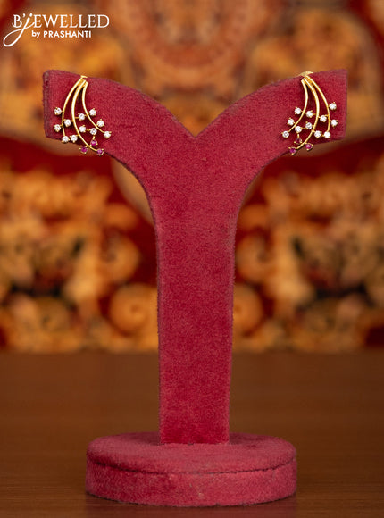 Antique necklace with ruby and cz stones