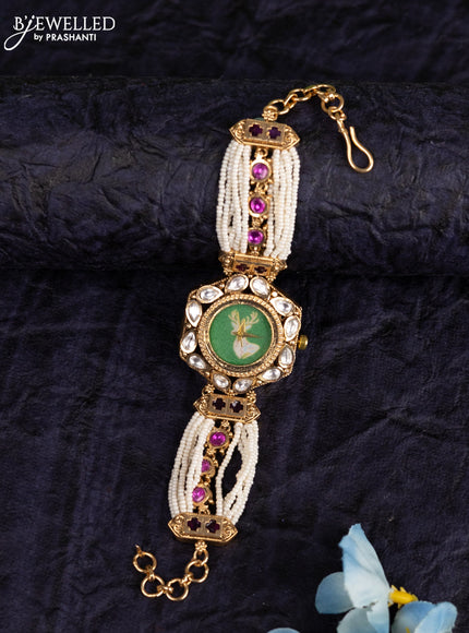 Antique watches with kemp jadau kundan stones