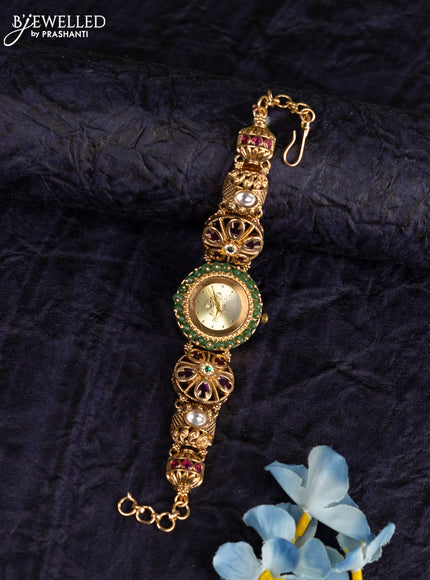 Antique watches with kemp and kundan stones