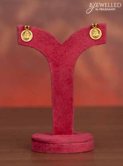 Antique haaram with lakshmi kasu design and kemp stones