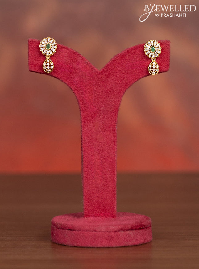 Antique haaram with kemp and cz stones