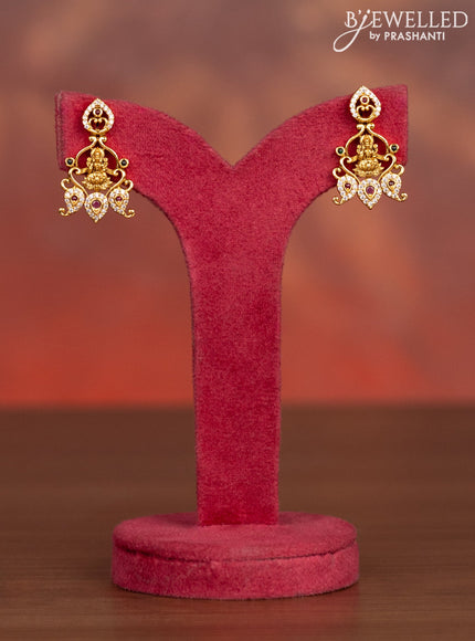 Antique haaram lakshmi & manga pattern with kemp and cz stones