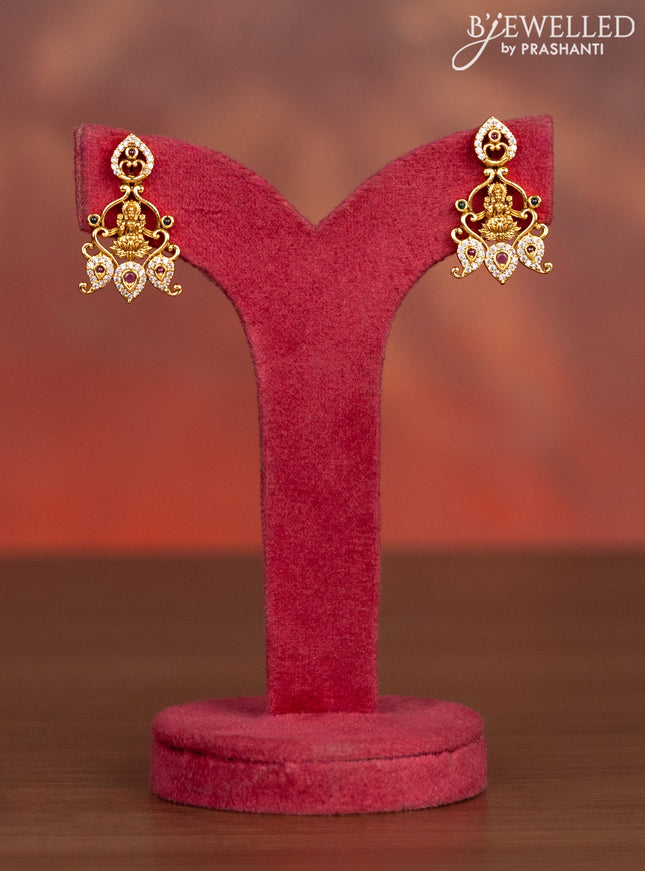 Antique haaram lakshmi & manga pattern with kemp and cz stones