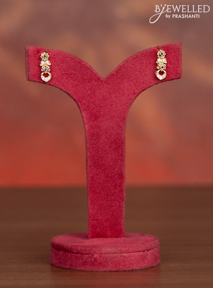 Antique haaram floral design with kemp and cz stones