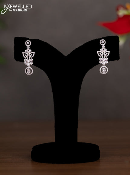 Zircon necklace with cz stones