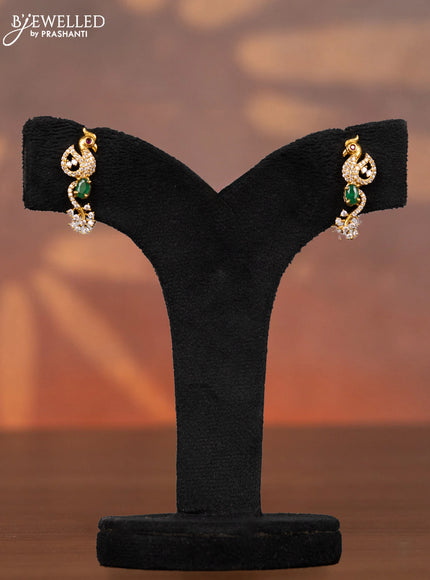 Antique necklace with kemp and cz stones