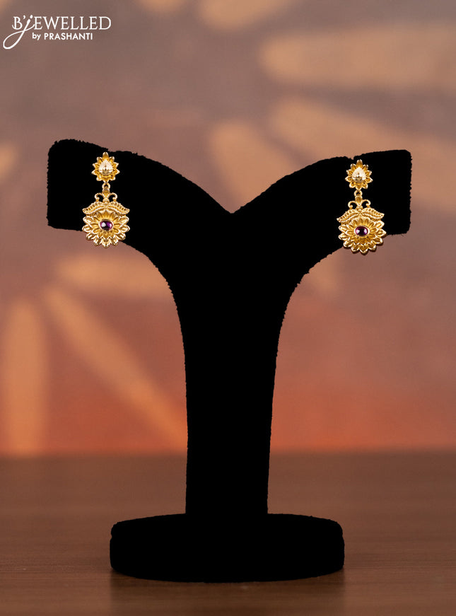 Antique necklace with kemp and kundan stones