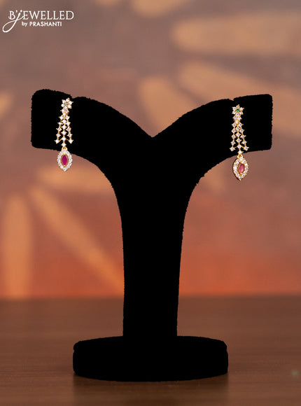 Antique necklace with kemp and cz stones