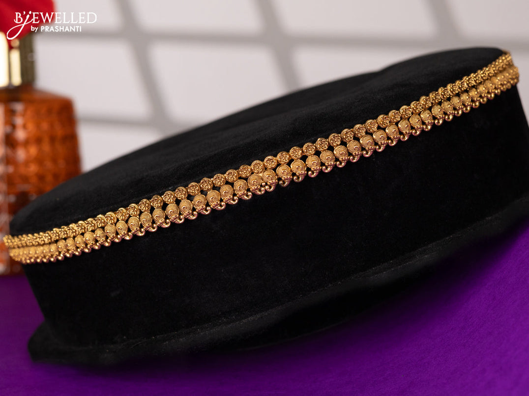 Antique hip chain in mango and floral design