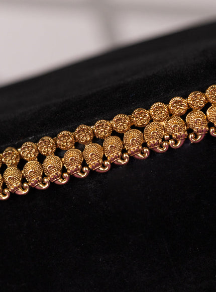 Antique hip chain in mango and floral design