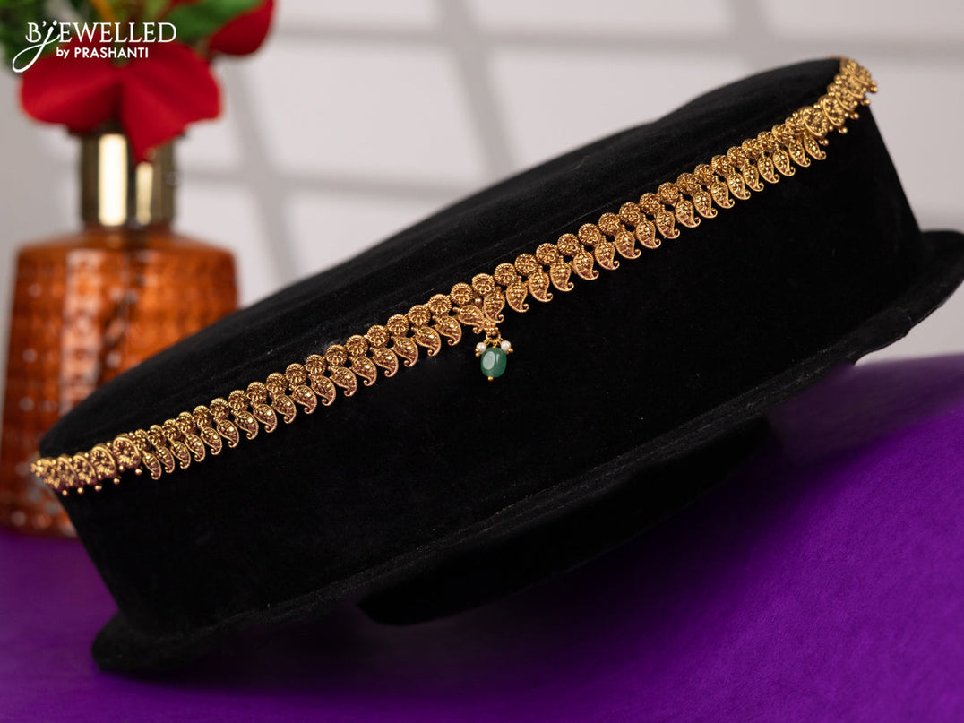 Antique hip chain in mango and floral design