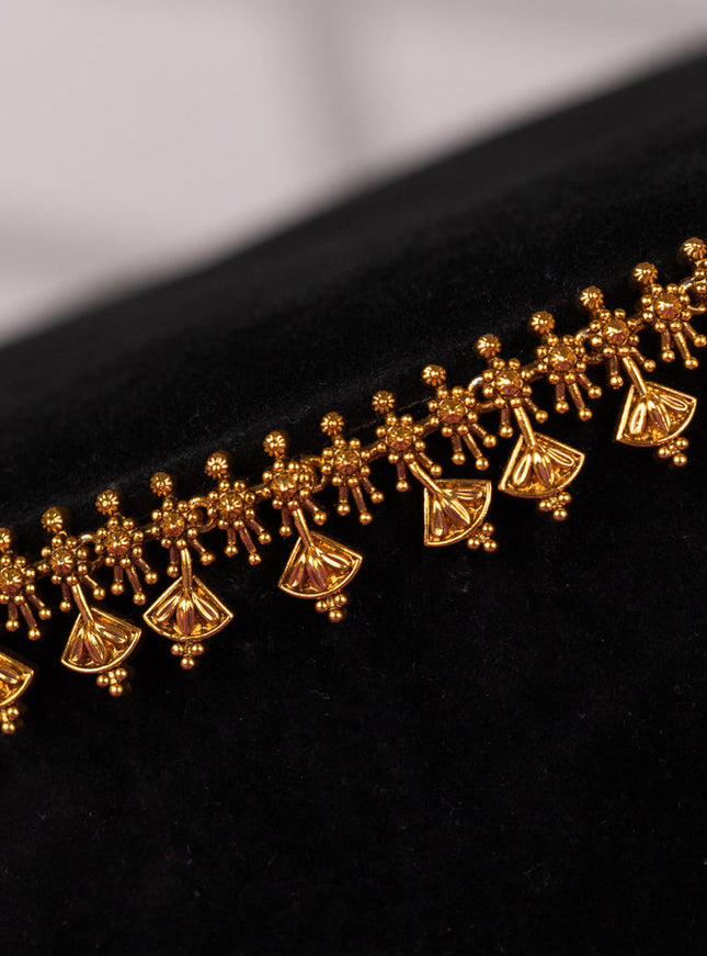 Antique hip chain in floral design
