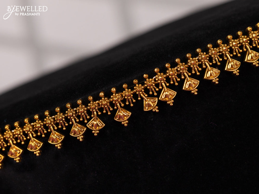 Antique hip chain in floral design
