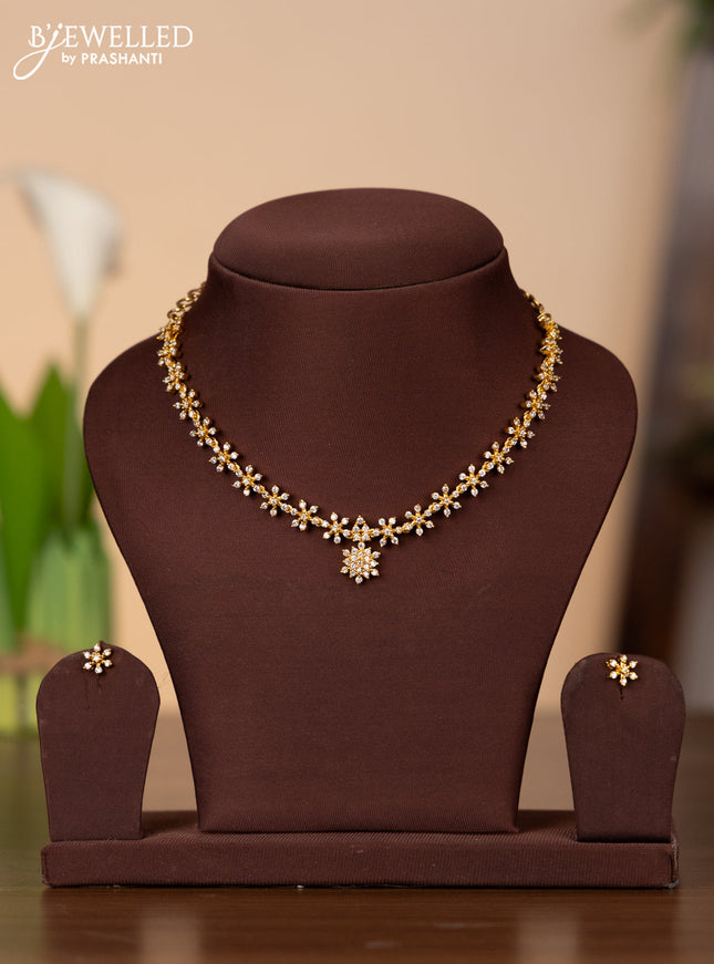 Antique necklace with cz stones