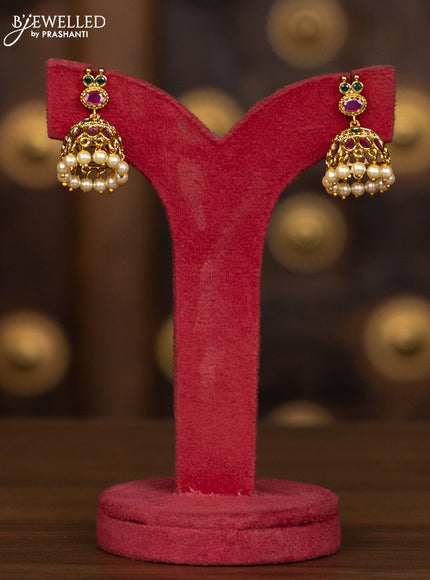 Antique Haaram manga deisgn with multicolor stones