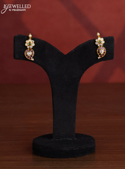 Antique choker manga pattern with kemp & kundan stones and pearls